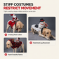 ⏳ Offre limitée −50% ⏰ Déguisement Noël Rouge pour Chien – Costume Père Noël Cavalier 3D avec Sangle de Poitrine Réglable