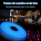 Plafonnier LED intelligent à musique avec haut-parleur Bluetooth