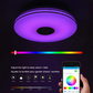 Plafonnier LED intelligent à musique avec haut-parleur Bluetooth
