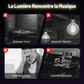 Plafonnier LED intelligent à musique avec haut-parleur Bluetooth