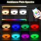 Plafonnier LED intelligent à musique avec haut-parleur Bluetooth