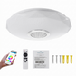 Plafonnier LED intelligent à musique avec haut-parleur Bluetooth