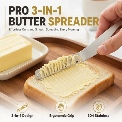 🧈50% DE RÉDUCTION ! Couteau à beurre multifonction acier inoxydable, tartiner facilement, idéal pour sandwiches et apéritifs ✨🥪