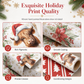 ⏳🔥 OFFRE LIMITÉE −50% ! ⏰ Papier Cadeau de Noël Highland Cow & Fleurs – Rouleau Double Face 43×500 cm