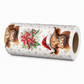 ⏳🔥 OFFRE LIMITÉE −50% ! ⏰ Papier Cadeau de Noël Highland Cow & Fleurs – Rouleau Double Face 43×500 cm