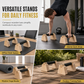 💪 ⏳🔥 OFFRE LIMITÉE −50% ! ⏰ Poignées de Pompes en Bois : Bois de Caoutchouc Massif, Base Trapézoïdale Anti-Vacillement, Pieds Antidérapants