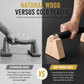 💪 ⏳🔥 OFFRE LIMITÉE −50% ! ⏰ Poignées de Pompes en Bois : Bois de Caoutchouc Massif, Base Trapézoïdale Anti-Vacillement, Pieds Antidérapants