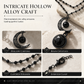 🌙 PROMO FLASH : 50% DE RÉDUCTION ! Collier Gothique – Perles Cristal Noir Double Couche & Pendentif Lune Ajourée en Alliage de Zinc for une Élégance Sombre et Mystérieuse ✨🖤
