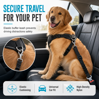 ⏳🔥 OFFRE LIMITÉE −50% ! ⏰ Harnais de Sécurité Voiture pour Chien en Nylon Élastique🚗🎗️🐕