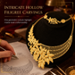 ⏳ OFFRE LIMITÉE −50% ! ⏰ Parure de Bijoux de Mariée Plaquée Or 24K | Style Dubaï & Indien | Collier, Bracelet, Bague & Boucles d’Oreilles pour Femme💩💍📿