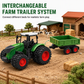 ⏳ OFFRE LIMITÉE −50% ! ⏰ Grand Tracteur de Ferme Jouet pour Enfants avec Remorques & Accessoires – À Friction et Télécommandé – Véhicules de Chantier pour Garçons