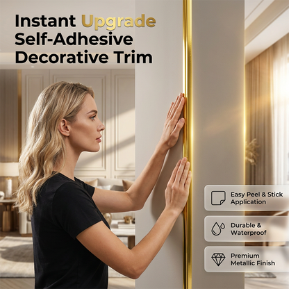 ⏳🔥 Offre limitée : -50% ! ⏰💛 Bordure décorative autocollante multifonction en PVC, pour embellir facilement votre intérieur ✨
