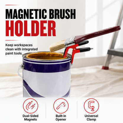 ⏳🔥 OFFRE LIMITÉE −50% ! ⏰ Pince Magnétique Double Face pour Pinceau de Peinture avec Support Universel en Plastique