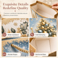 ⏳🔥 OFFRE LIMITÉE −50% ! ⏰ Sac Cadeau de Noël Élégant avec Poignées & Motif Sapin Doré en Relief – Emballage Cadeau Fêtes