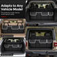 ⏳🔥 OFFRE LIMITÉE −50% ! ⏰ Organisateur de Coffre Voiture Multifonction en Tissu Oxford – Sac Suspendu au Siège Arrière, Compatible SUV, Noir, 90×12×25 cm