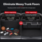 ⏳🔥 OFFRE LIMITÉE −50% ! ⏰ Organisateur de Coffre Voiture Multifonction en Tissu Oxford – Sac Suspendu au Siège Arrière, Compatible SUV, Noir, 90×12×25 cm