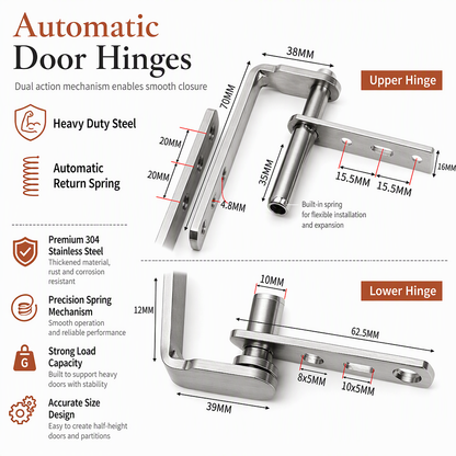✂️ LIMITED-TIME 50% OFF! 🔩 Double-Action Spring Hinge