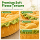 🍔 Corbeille pour Chien en Forme de Hamburger 🐾 – Coussin Rond Douillet Toutes Saisons, 35 & 50 cm