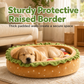 🍔 Corbeille pour Chien en Forme de Hamburger 🐾 – Coussin Rond Douillet Toutes Saisons, 35 & 50 cm