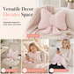 🎀 PROMO FLASH : 50% DE RÉDUCTION ! Coussin Nœud Papillon Moelleux & Décoratif – Soutien Lombaire & Confort Velours for Canapé, Lit et Bureau ✨