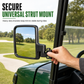 📢📢 −50% ! ⏰ Rétroviseur Universel pour Voiturette de Golf – Verre Courbé & Support Anti-Vibration ✨