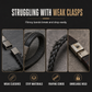 🔱 PROMO FLASH : 50% DE RÉDUCTION ! Bracelet Rétro en Cuir Tressé pour Homme – Fermoir Magnétique à Motif Épi de Blé for un Style Masculin Élégant au Quotidien ✨