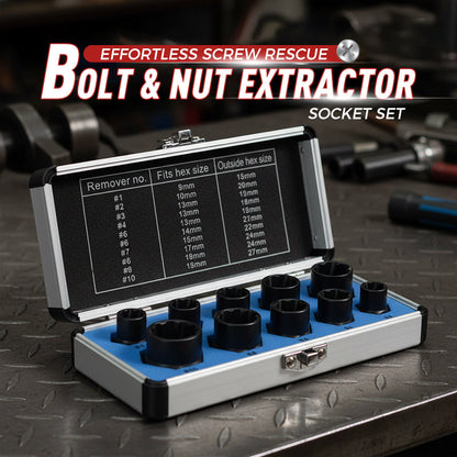 🔧 PROMO FLASH : 50% DE RÉDUCTION ! Kit d'Extracteurs de Vis et Écrous – Acier Chrome-Vanadium & Rainures Spirales Inversées for une Extraction Facile des Fixations Endommagées 🛠️✨