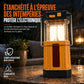 Lanterne de camping portable à énergie solaire et à manivelle, lampe d'urgence télescopique pour le camping en extérieur