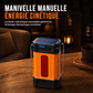 Lanterne de camping portable à énergie solaire et à manivelle, lampe d'urgence télescopique pour le camping en extérieur