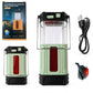 Lanterne de camping portable à énergie solaire et à manivelle, lampe d'urgence télescopique pour le camping en extérieur