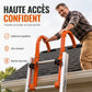⏳🔥 OFFRE LIMITÉE −50% ! ⏰ Crochets de toit stabilisateurs pour échelle en alliage d'aluminium avec tige stabilisatrice pour échelles droites