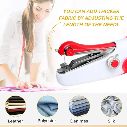 🧵PROMO FLASH : 50% DE RÉDUCTION ! Mini Machine à Coudre Portative à Main – Sans Fil, Légère & Pratique, Utilisation à une Main for les Débutants et Petites Retouches du Quotidien ✨