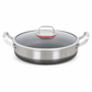 📢📢 -50 % !! ⏰ Poêle wok en acier inoxydable épaissi antiadhésif avec couvercle et fond plat