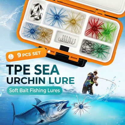 ⏳ Offre limitée : -50 % ⏰ Leurre souple de pêche imitation oursin