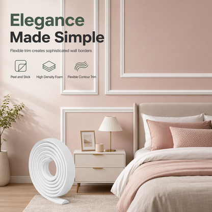 ⏳ Offre limitée : -50 % ⏰ Moulure décorative autocollante en EVA, bordure murale et de plafond, 23 mm de large 3