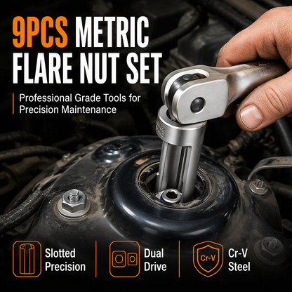 🔧 PROMO FLASH : 50% DE RÉDUCTION ! Douilles Fendues pour Raccords de Conduites et Sondes Auto – Passage Autour des Conduites pour Accéder aux Écrous Difficiles et Geste Mieux Maîtrisé ✨