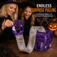 🎃 -50 % ! ✨ Boîte cadeau surprise d’Halloween à billets déroulants, ruban de billets interactif, motif citrouille et carton robuste, montage en 3 minutes 🎁