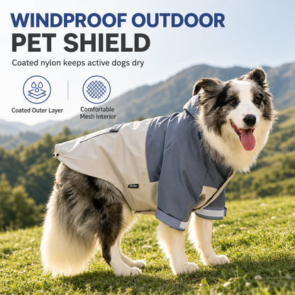 ⏳🔥 Offre limitée : -50 % ! ⏰ Imperméable bicolore pour chien, avec protection des pattes contre la saleté pour les sorties