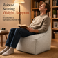 📢📢50% DE RÉDUCTION !! ⏰ Housse de Pouf de Rangement : À Garnir de Vêtements, Grande Fermeture Éclair, Lavable, 45x45x23cm🧺🛋️