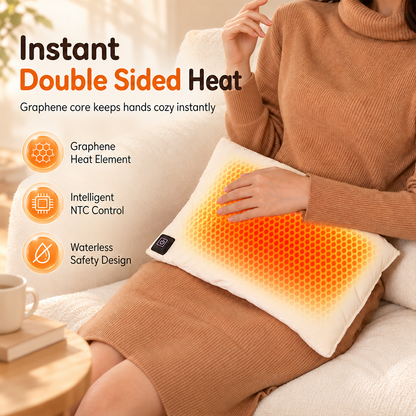 ⏳ Offre limitée : -50 % ⏰ Chauffe-mains portable rechargeable au graphène | Pochette chauffante douce, sans eau et résistante aux explosions ♨️💦