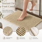 ⏳ Offre limitée : -50 % ⏰ Tapis de bain ou d’entrée uni, absorbant et antidérapant, en tissu gaufré