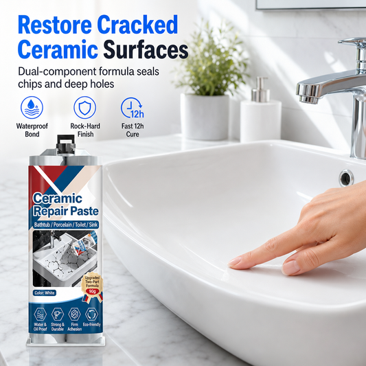 🔥PROMO FLASH -50% ! Pâte de réparation carrelage à séchage rapide 🧱Répare fissures et éclats sur céramique facilement