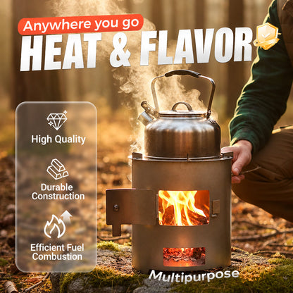 🍳 -50 % ! 🔥 Réchaud portable multifonction, efficace, durable et prêt pour le camping ✨