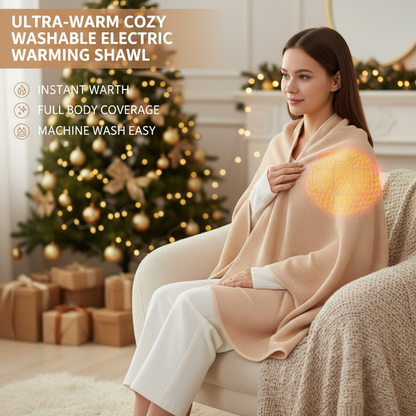 🔥🧣 PROMO FLASH : 50% DE RÉDUCTION ! Châle Chauffant Électrique USB Lavable – Chauffe en Secondes, Sécurité 5V, 80×150 cm, Tissu Jacquard Moelleux for un Cocon de Chaleur Partout ✨