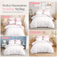 ⏳ Offre limitée : -50 % ⏰ Parure de lit 3 pièces avec housse de couette à jolis motifs 🎀🛌