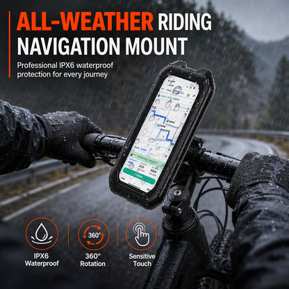 🚲 Offre limitée : -50 % ! ⚡ Support de téléphone étanche pour vélo et moto, IPX6, compatible avec l’écran tactile, rotation à 360° ✨