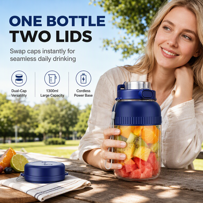 ⏳ Offre limitée : -50 % ⏰ Mini blender à fruits portable et sans fil, bouteille électrique rechargeable par USB pour les voyages