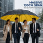 ☂️Parapluie pliable extra-large – 130 cm, 12 baleines, résistant au vent, pliage inversé, protection solaire UPF 50+, parapluie surdimensionné pour les trajets quotidiens en famille et les activités en plein air