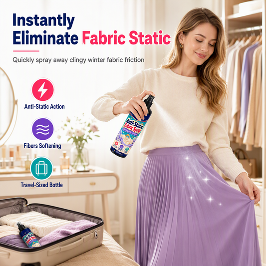 📢📢 -50 % !! ⏰ Spray antistatique pour réduire l’électricité statique sur les vêtements, chapeaux et pantalons