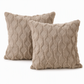 ⏳ Offre spéciale : -50 % !! 🛋️ Housse de coussin douce en peluche à losanges géométriques brodés, une touche chaleureuse et minimaliste pour le canapé et le lit ✨